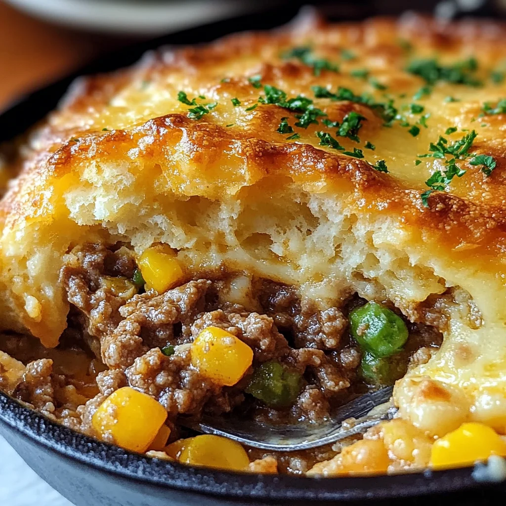 Cheddar Bay Ground Beef Cobbler