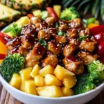 Chicken Teriyaki Pineapple Bowls Recipe
