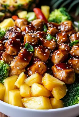 Chicken Teriyaki Pineapple Bowls Recipe