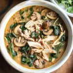Comforting Rotisserie Chicken and Mushroom Soup