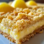 Creamy Lemon Cheesecake Crumb Bars Recipe
