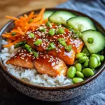 Crispy Salmon and Rice Bowl