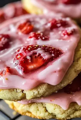 Double Strawberry Sugar Cookies