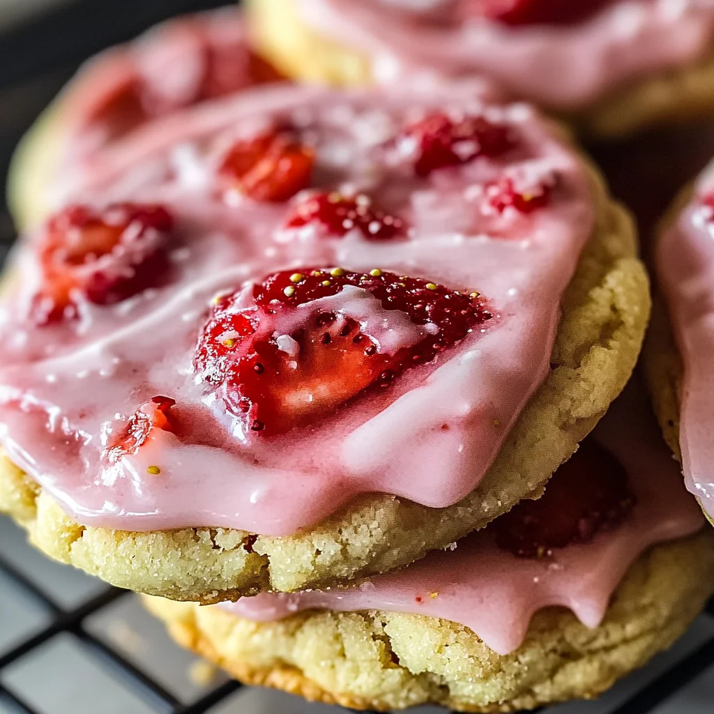 Double Strawberry Sugar Cookies