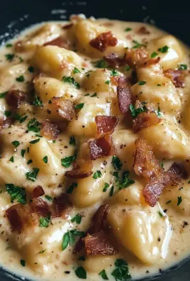 Easy Creamy Brie and Bacon Gnocchi Recipe