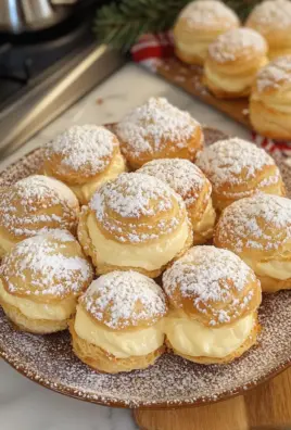 Eggnog Cream Puffs