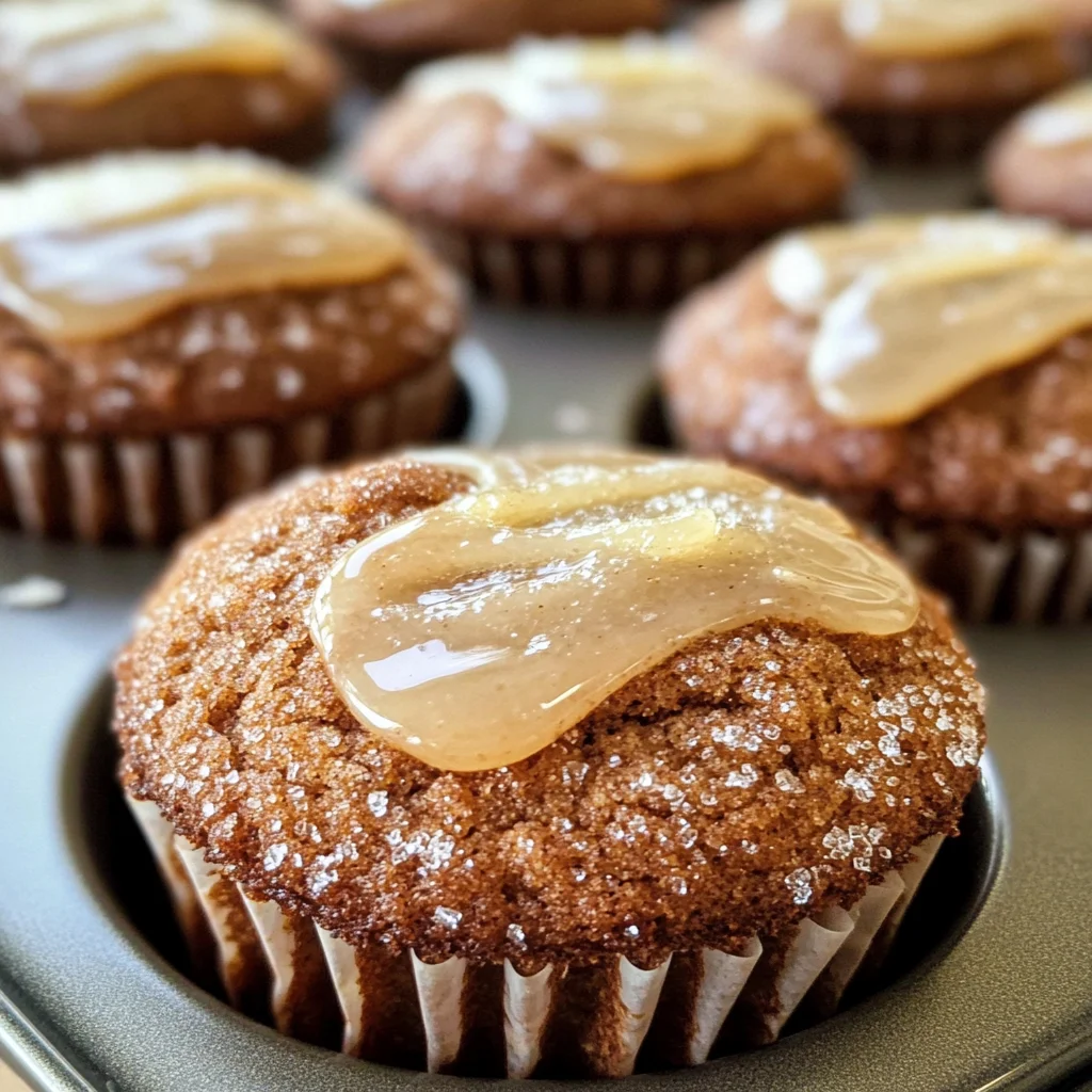 Glazed Gingerbread Muffins