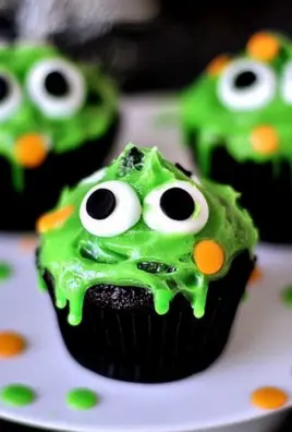 Halloween Slime Cupcakes
