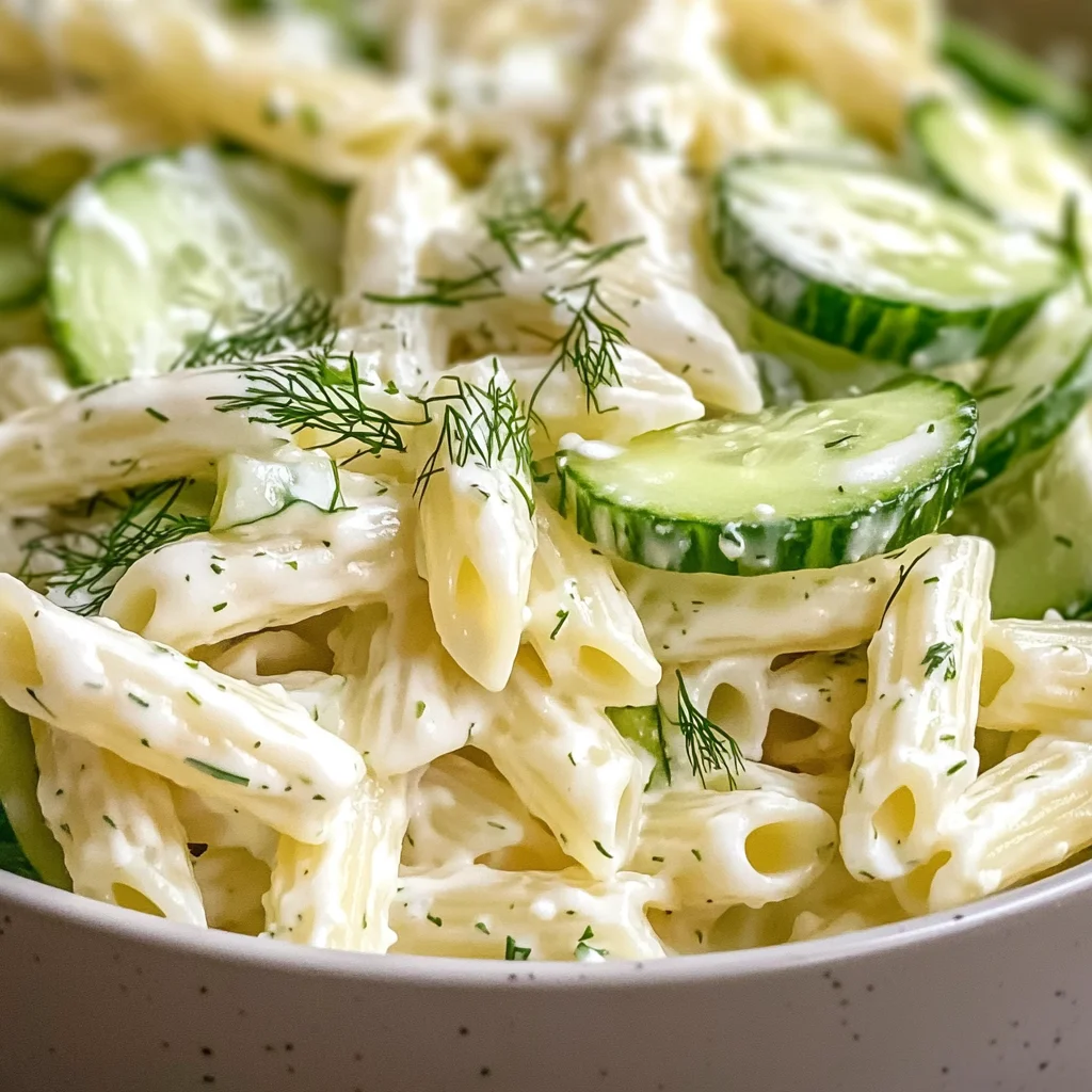 Healthy Cucumber Pasta Salad