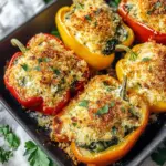 Herby Ricotta Stuffed Peppers
