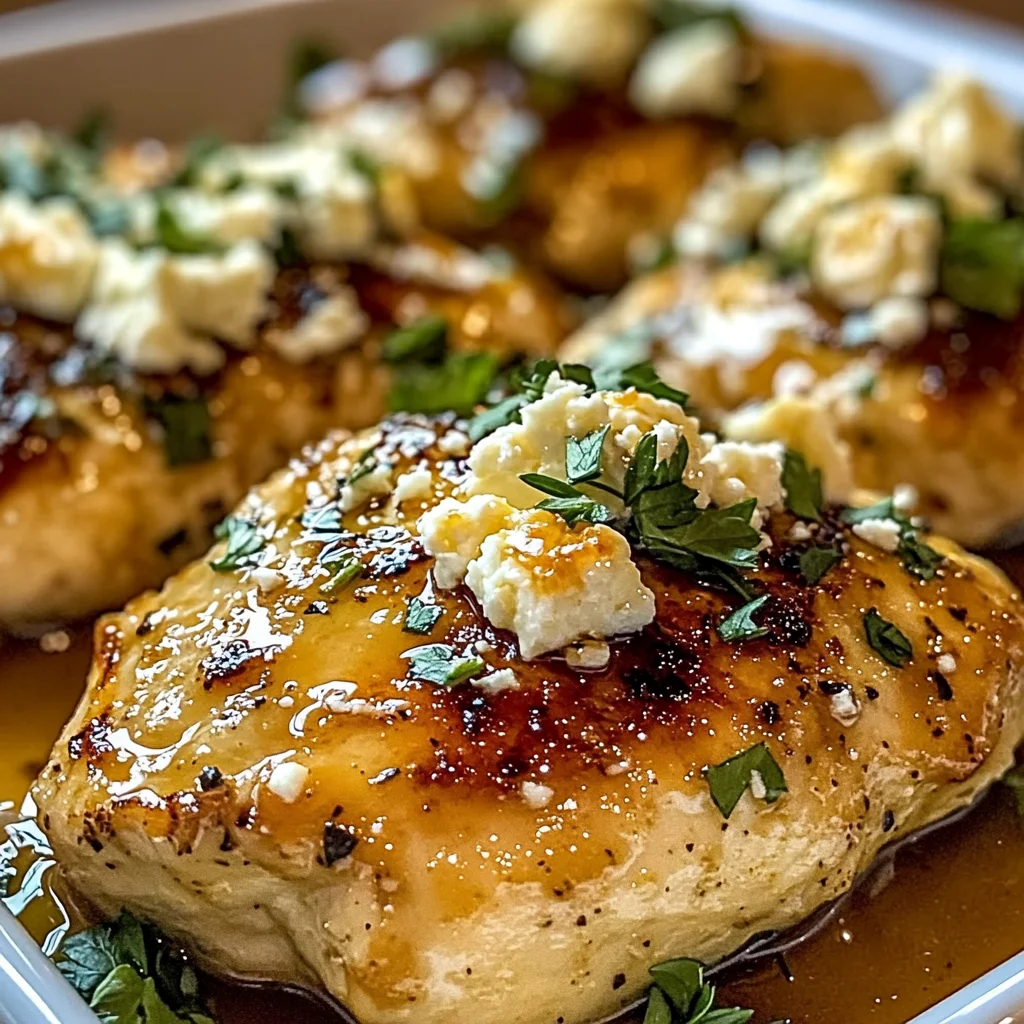 Hot Honey Feta Chicken Dish: A Deliciously Spicy and Savory Recipe