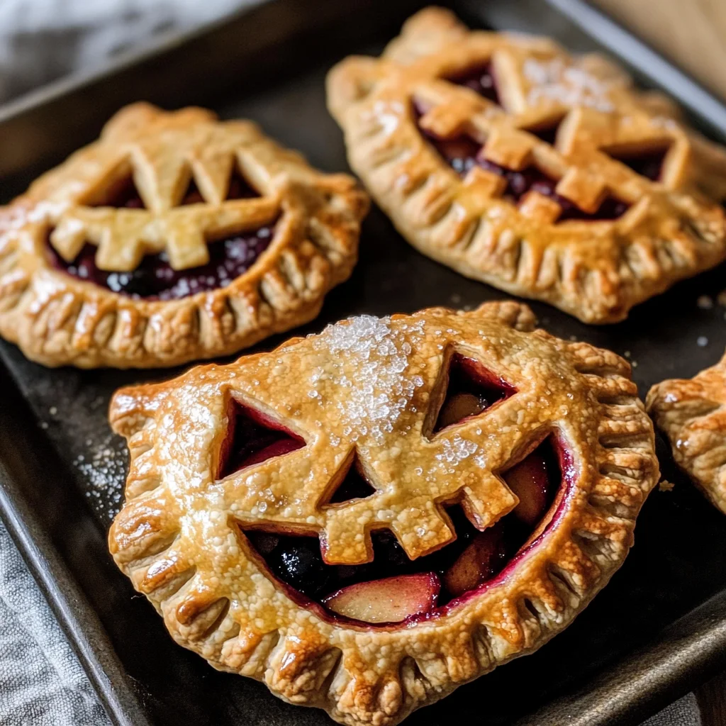 Jack-O-Lantern Hand Pies