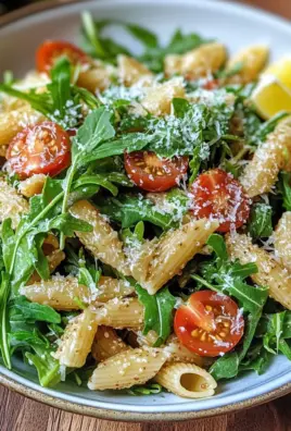Lemon Arugula Pasta Salad