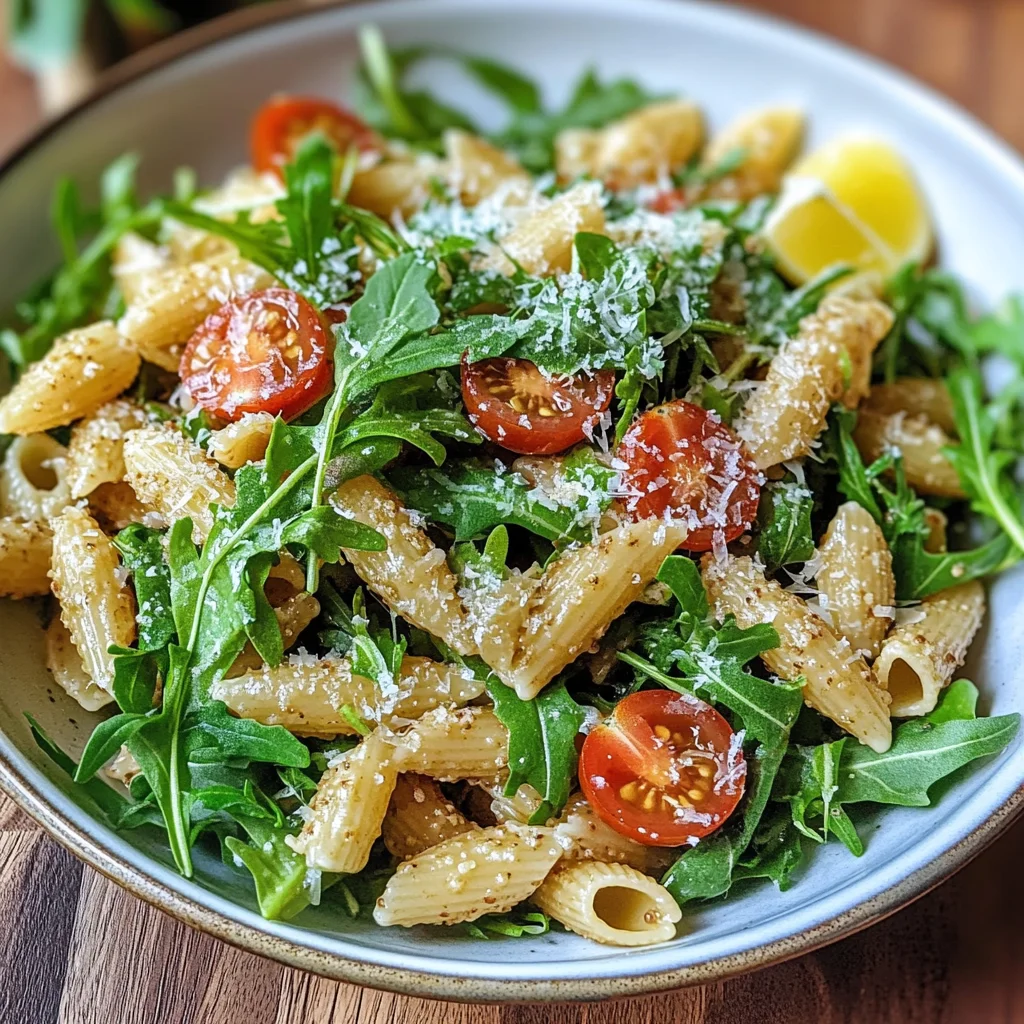 Lemon Arugula Pasta Salad