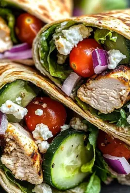 Mediterranean Chicken Wraps