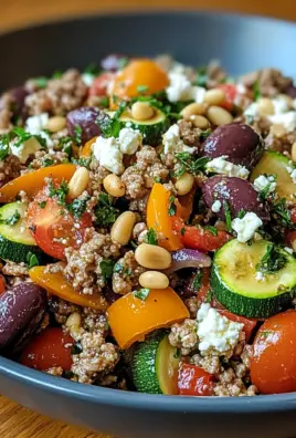 Mediterranean Ground Beef Stir-Fry