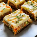 Spiced Ginger Carrot and Zucchini Bars with Lemon Cream Cheese Frosting
