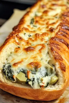 Spinach and Artichoke Stuffed Bread