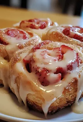 Strawberry Cheesecake Cinnabon Rolls