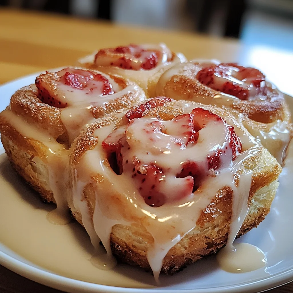 Strawberry Cheesecake Cinnabon Rolls