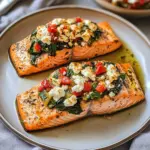Stuffed Salmon With Spinach & Feta (30 minutes!)