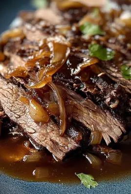 Sweet & Savory Caramelized Pulled Beef Brisket