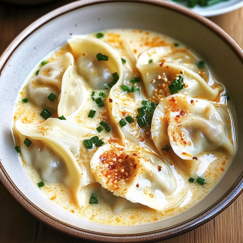 Thai Coconut Curry Dumpling Soup