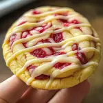 White Chocolate Lemon Raspberry Cookies - Delicious Recipe