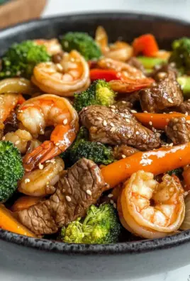 steak and shrimp stir fry