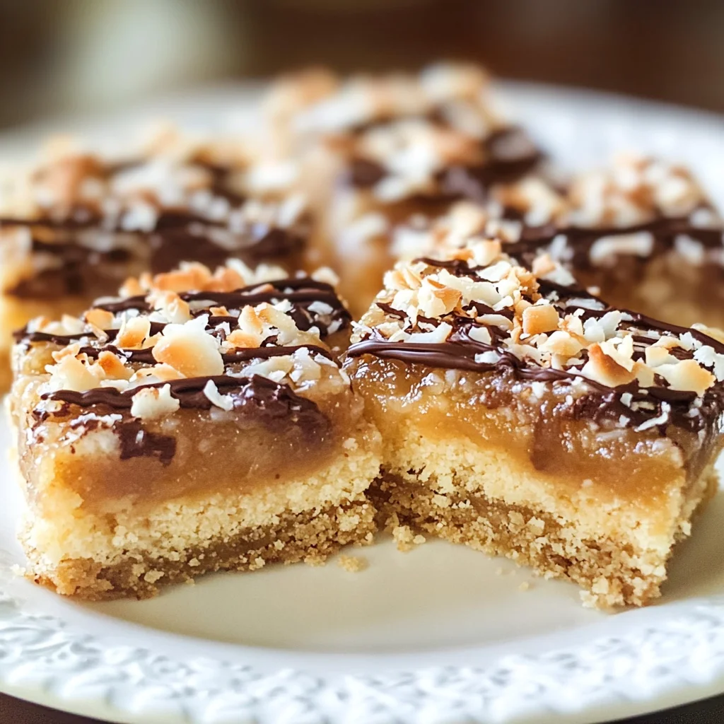 Caramel Coconut Bars