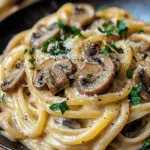 Caramelized Leek and Mushroom Gruyere Pasta