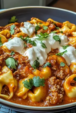 Cheesy Beef Enchilada Tortellini