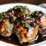Cherry Balsamic Glazed Chicken