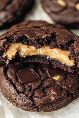 Chocolate Peanut Butter Filled Cookies