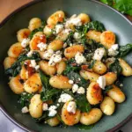 Crispy Gnocchi With Spinach And Feta