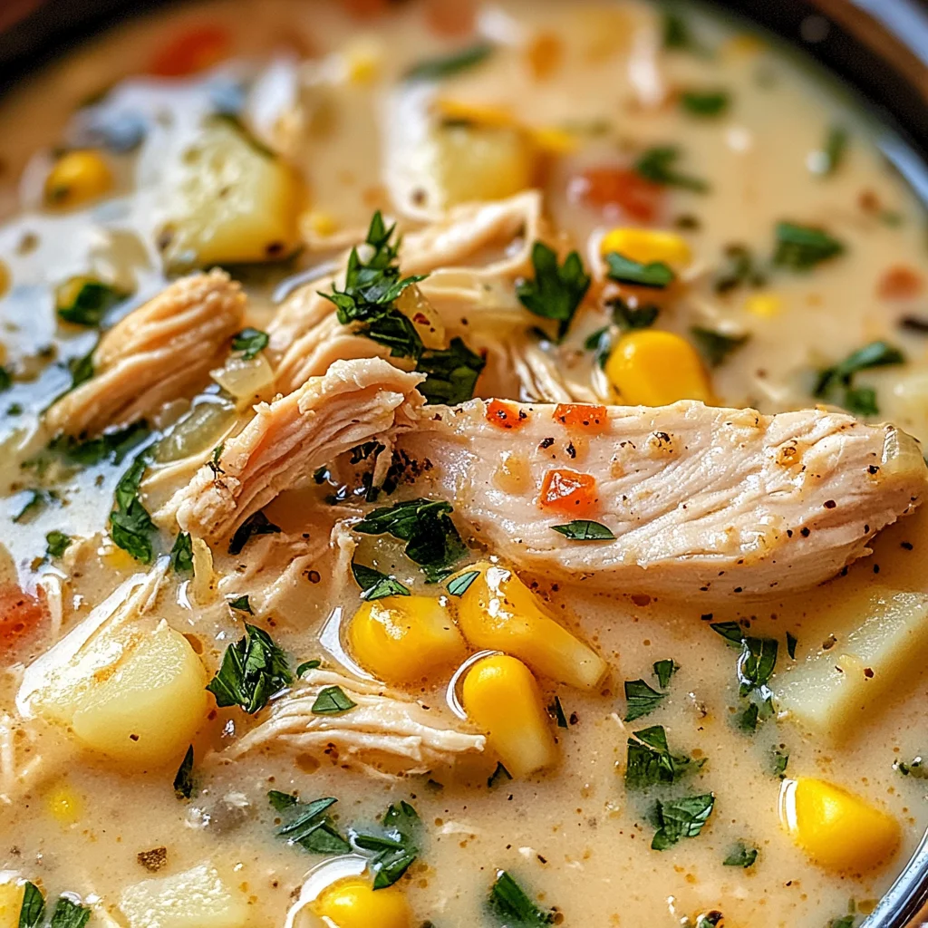 Crockpot Chicken Corn Chowder