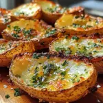 Garlic Herb Roasted Potato Skins