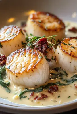 Irresistible Creamy Tuscan Scallops