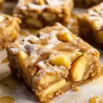 Maple Glazed Apple Blondies