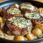One-Pan Creamy Ranch Pork Chops and Potatoes