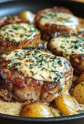 One-Pan Creamy Ranch Pork Chops and Potatoes