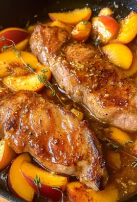 Peach Glazed Pork Tenderloin