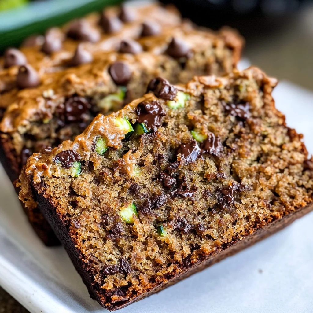 Peanut Butter Chocolate Chip Zucchini Bread