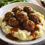 Salisbury Meatballs and Mashed Potatoes Recipe