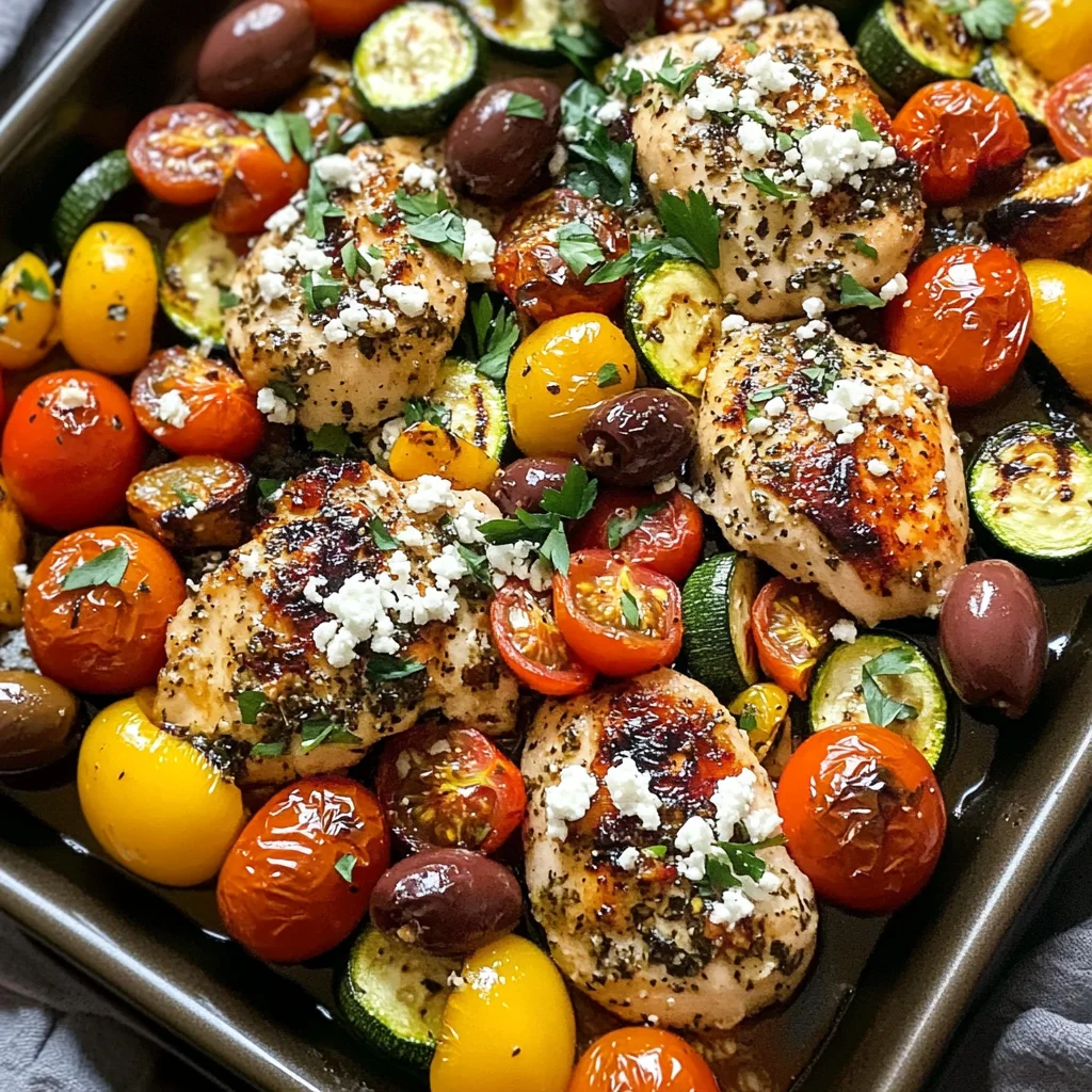 Sheet Pan Greek Chicken and Veggies (Easy One-Pan Meal)