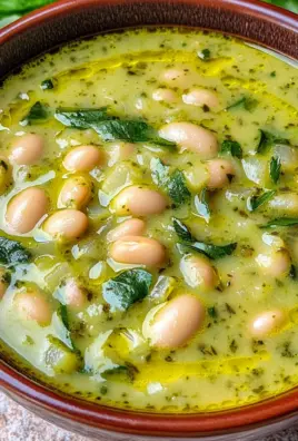 White Bean Pesto Soup